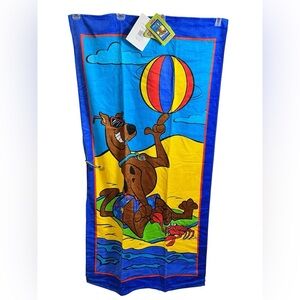 Vintage *NWT* Scooby-Doo Beach Towel Summer Cartoon Network Hanna-Barbera